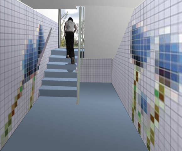 hall met tulips MEER BLAUW